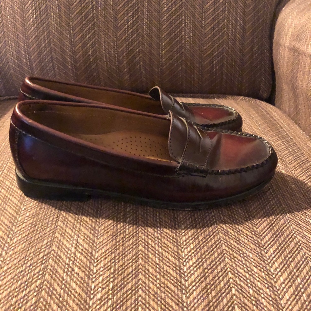 Bass Weejuns Oxblood Loafers